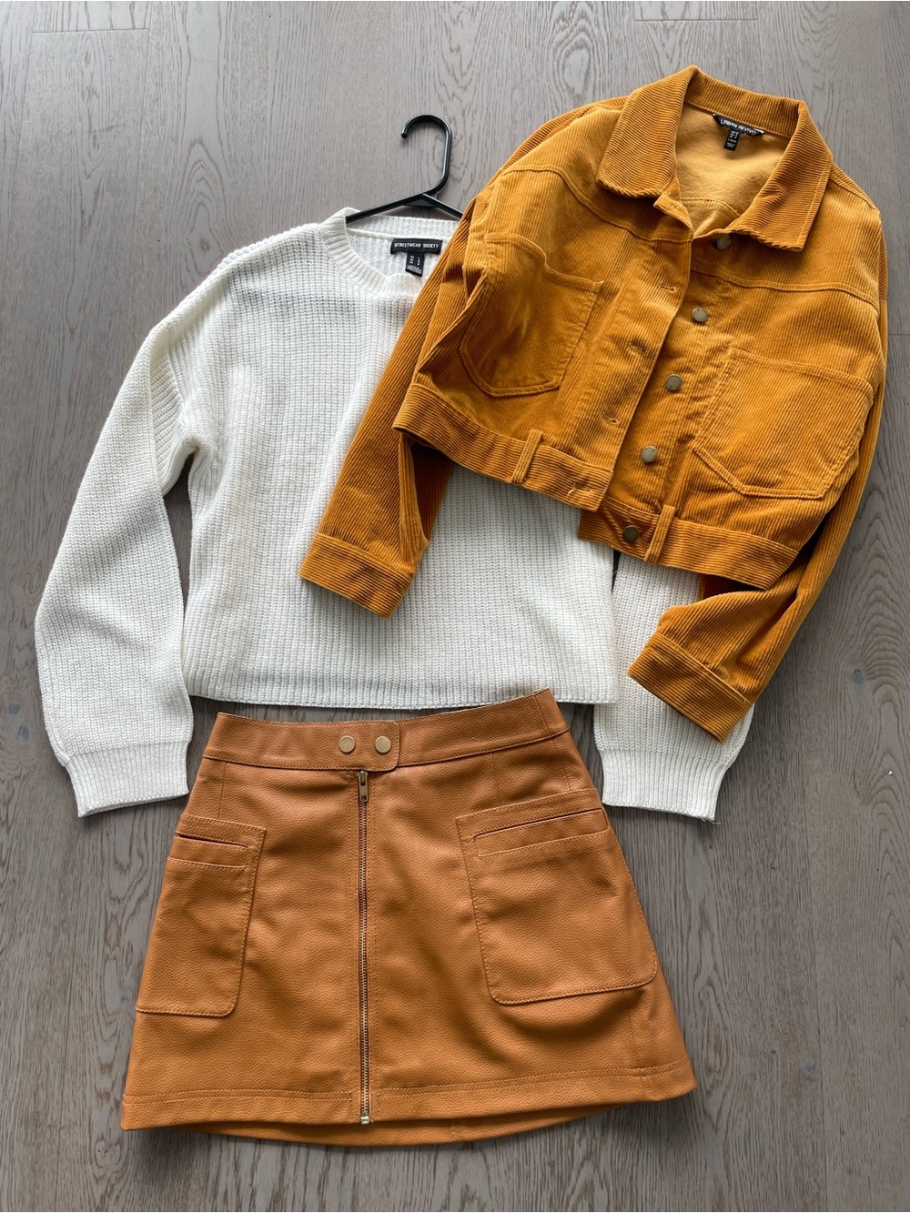 Cropped Corduroy Jacket in Mustard Yellow - Women's